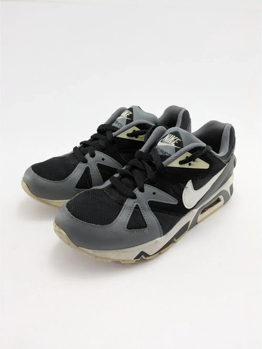 Mens Nike Air Structure Triax 91 Black Smoke Gray Shoes‎ DB1549-001 Size 7.5